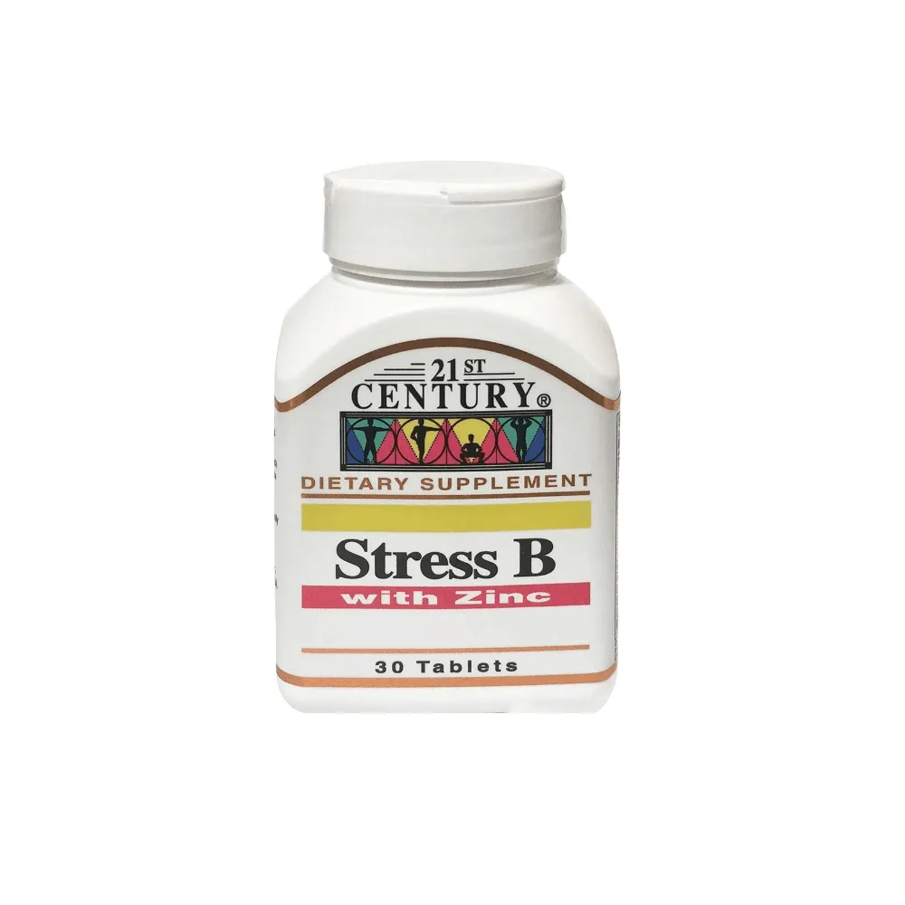 21st Century Stress B With Zinc 30 Tablets