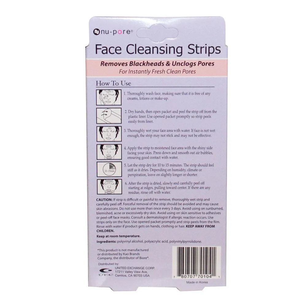3 Deep Cleansing Nose Pore Strips Blackhead Removal Unclog Pores