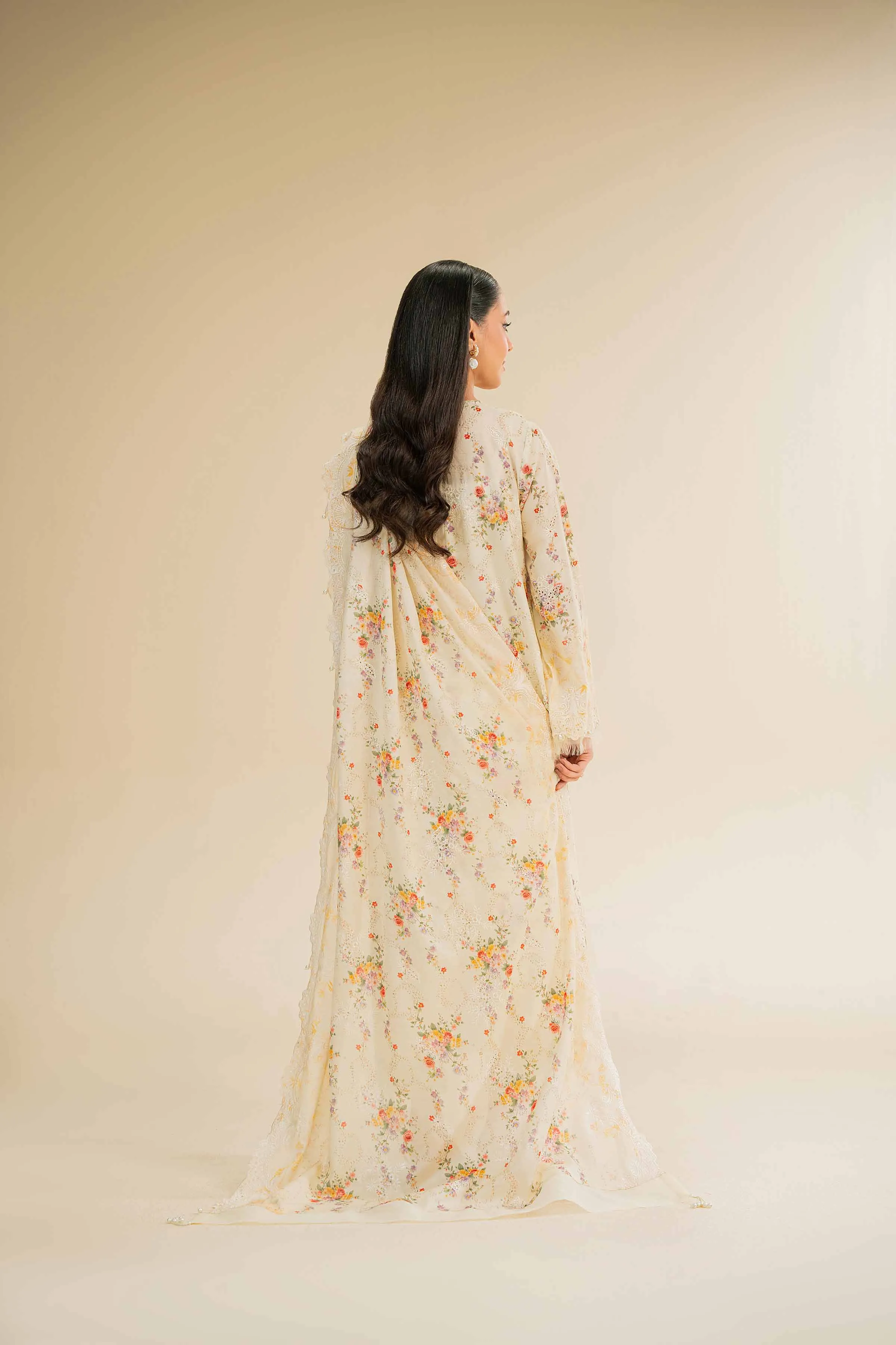 3 Piece - Digital Printed Embroidered Suit - 42501343