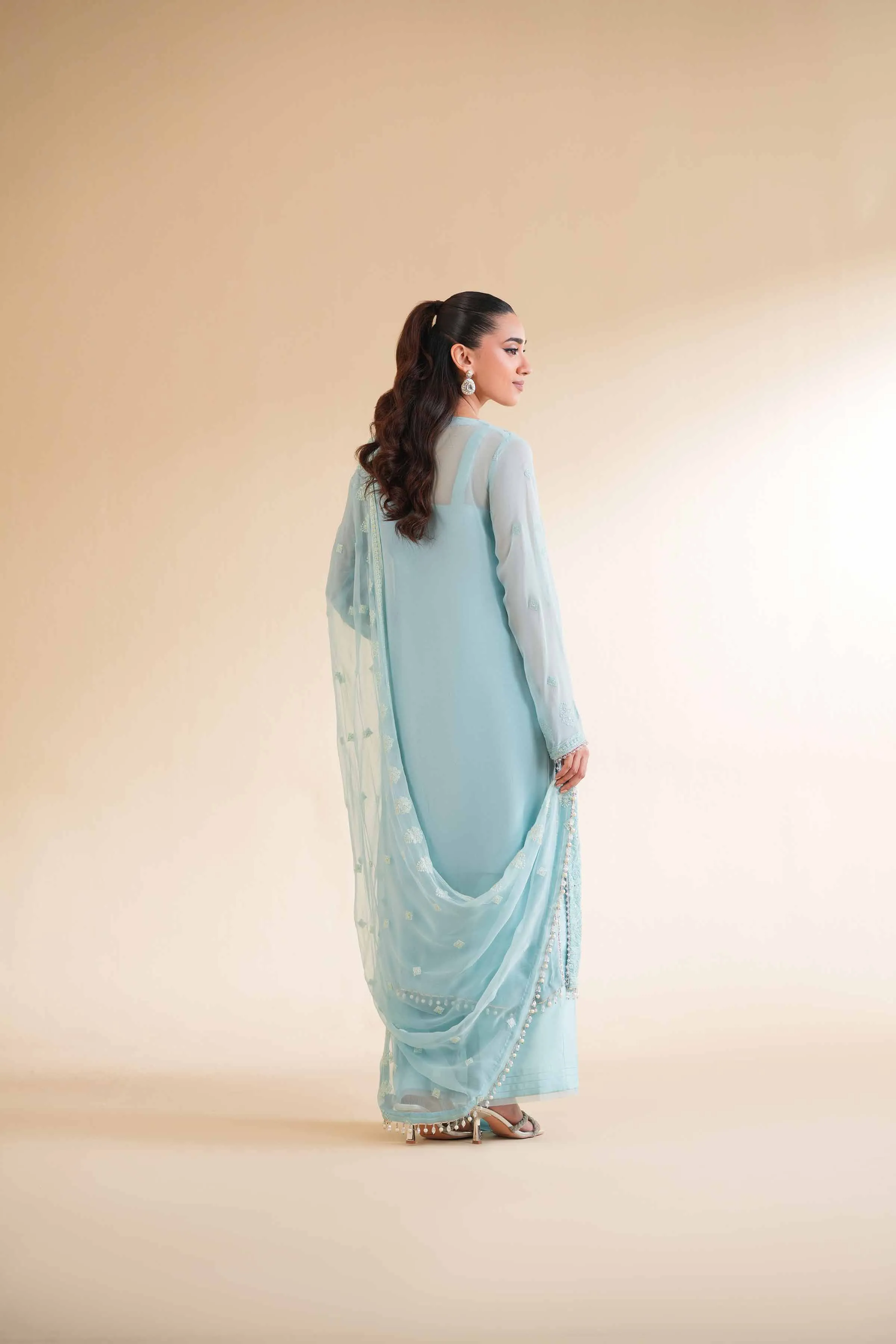 3 Piece - Dyed Embroidered Suit - 42501511