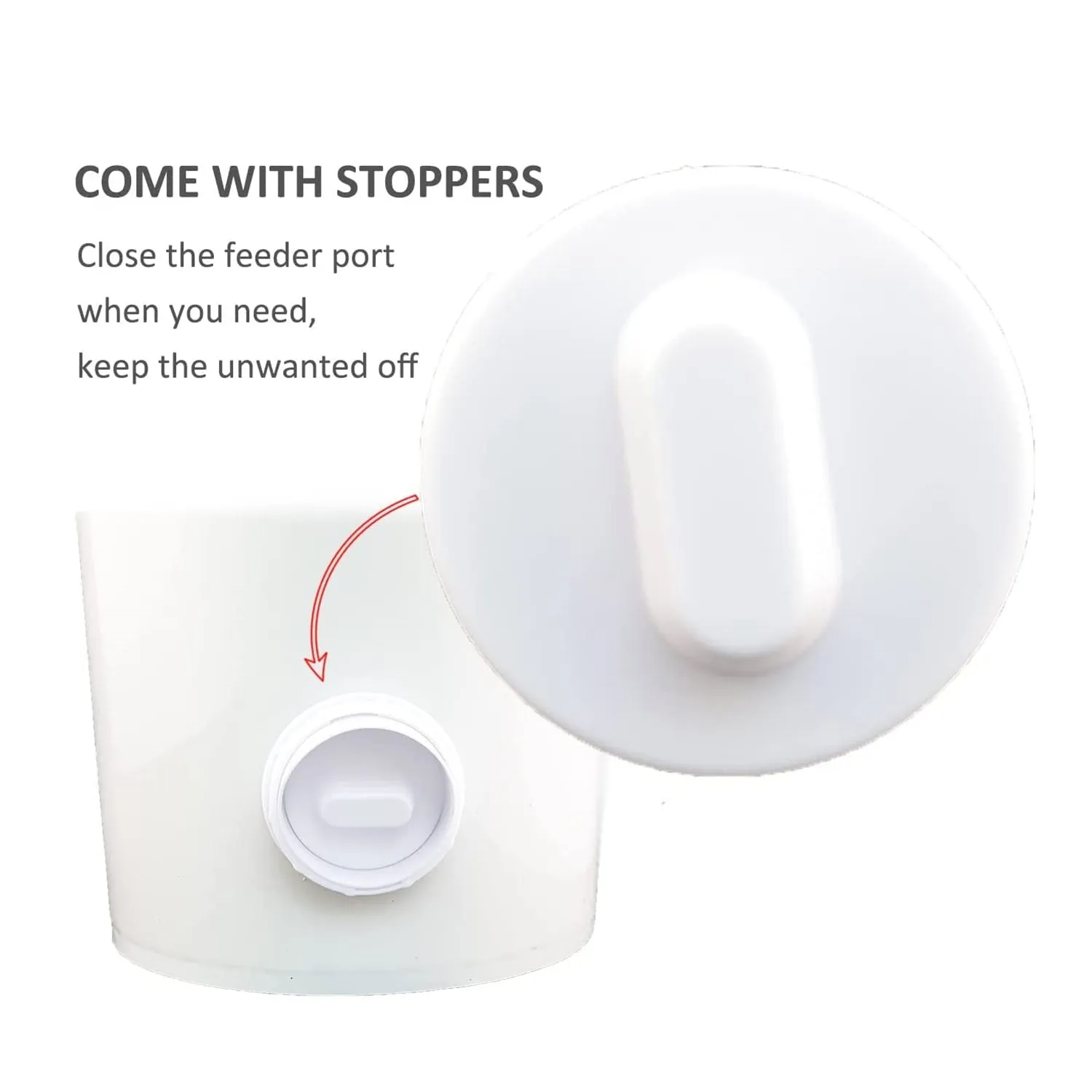 4-Port Chicken Feeder | PVC Gravity Fed Poultry Feeder