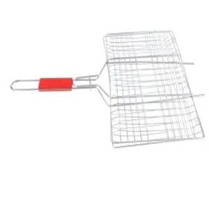 Camping Large Stainless Steel Grill Basket- BBQ Or Fire