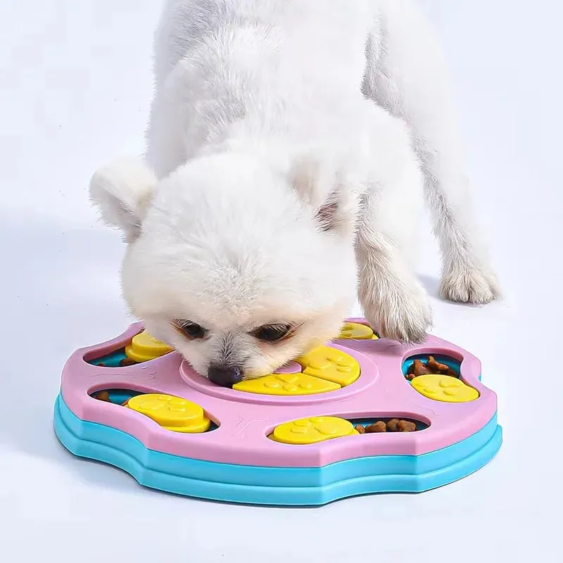 Interactive Slow Feeder Dog Bowl & Puzzle Toy