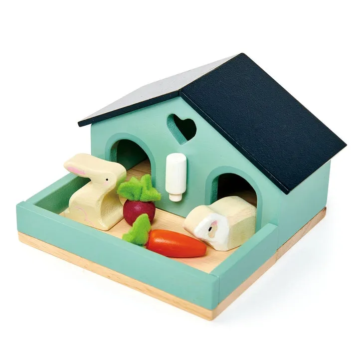 Pet Rabbit Wooden Toy Set